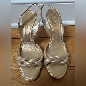 BCBGMaxAzria Gold Heeled Sandals